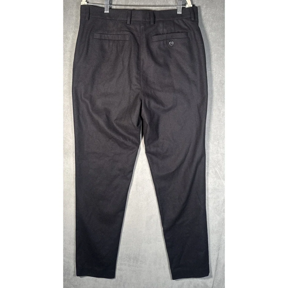 TED BAKER Mens Slim Fit Badsey Virgin Wool‎ Blend Trousers Navy Blue 34 Long NWT